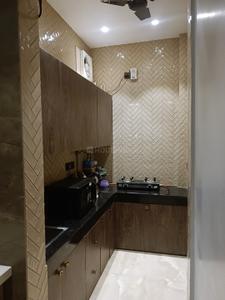 Kitchen Image of 550 Sq.ft 1 BHK Builder Floor for rent in Ashok Nagar New Delhi for Rs. 25000