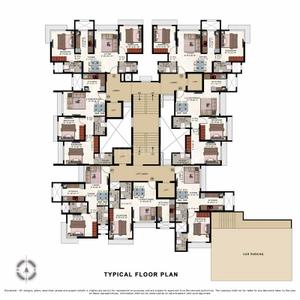Image of 500 Sq.ft 1 BHK Apartment / Flat for sale in DTG Azure, Borivali West, Mumbai for Rs. 8250000