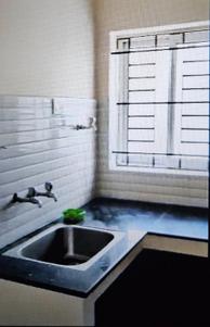 Kitchen Image of 1350 Sq.ft 3 BHK Apartment / Flat for sale in Velandipalayam Coimbatore for Rs. 8500000