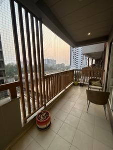 Balcony Image of 2150 Sq.ft 3 BHK Apartment / Flat for rent in Darshanam Club Life Phase Il, Undera Vadodara for Rs. 50000