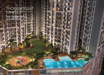 Image of 900 Sq.ft 2 BHK Apartment / Flat for sale in Dosti West County Phase 4 Dosti Pine, Thane West, Thane for Rs. 14600000