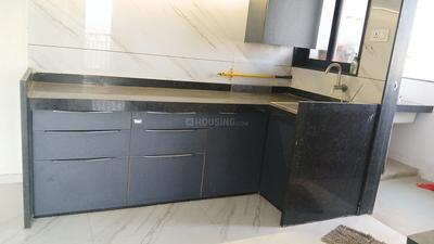 Kitchen Image of 1300 Sq.ft 2 BHK Apartment / Flat for rent in Janki The Centrum, Dahin Nagar Surat for Rs. 18000
