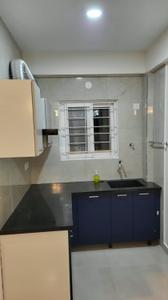 Kitchen Image of 450 Sq.ft 1 RK Penthouse for rent in Murugeshpalya Bengaluru for Rs. 25000