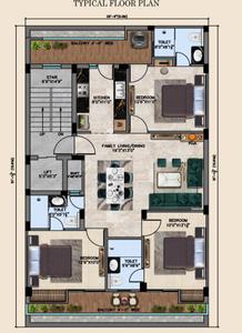 Image of 1575 Sq.ft 3 BHK Builder Floor for sale in Sector 81, Faridabad for Rs. 18800000