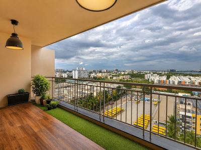 Balcony Image of 1800 Sq.ft 3 BHK Apartment / Flat for rent in Vaswani Menlo Park, Munnekollal Bengaluru for Rs. 90000