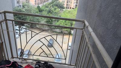 Balcony Image of 584 Sq.ft 1 BHK Apartment / Flat for rent in Aditya Urban Homes Phase 1C, Bamheta Village Ghaziabad for Rs. 17000