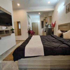 Bedroom Image of 1200 Sq.ft 1 RK Builder Floor for rent in Sector 51 Gurgaon for Rs. 30000
