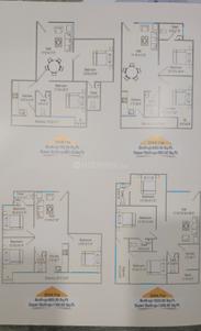 Floor Plan Image of 890 Sq.ft 2 BHK Apartment / Flat for sale in Sanskaar Paradise, Ayodhya Bypass Bhopal for Rs. 3649000
