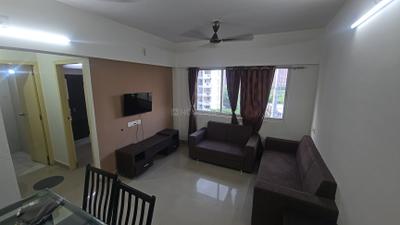 Living Room Image of 500 Sq.ft 1 BHK Apartment / Flat for sale in Godrej Garden City, Chandkheda Ahmedabad for Rs. 3600000