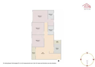 Image of 1235 Sq.ft 3 BHK Apartment / Flat for sale in SJR Hamilton Homes by SJR Prime Corporation Pvt Ltd, Gattahalli, Bengaluru for Rs. 12500000