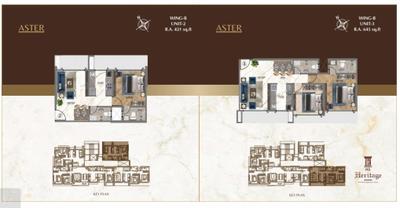 Image of 1027 Sq.ft 3 BHK Apartment / Flat for sale in HS Heritage, Mulund East, Mumbai for Rs. 25800000