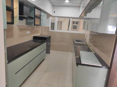 Kitchen Image of 2713 Sq.ft 4 BHK Apartment / Flat for rent in Prestige High Fields, Financial District Hyderabad for Rs. 91000