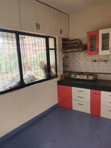 Kitchen Image of 950 Sq.ft 1 BHK Apartment / Flat for rent in Nikash Lawns, Pashan Pune for Rs. 30000