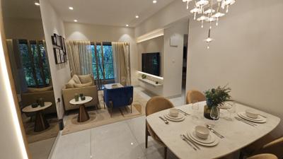 Living Room Image of 700 Sq.ft 2 BHK Apartment / Flat for sale in Puravankara Purva Panorama, Thane West Thane for Rs. 17000000