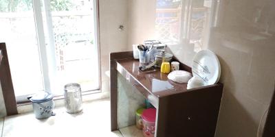 Kitchen Image of 650 Sq.ft 1 BHK Apartment / Flat for sale in Tharwanis Sky View, Kharghar Navi Mumbai for Rs. 9400000