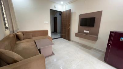 Living Room Image of 700 Sq.ft 1 BHK Apartment / Flat for rent in Shikhar Balaji Heights, Mahalakshmi Nagar Indore for Rs. 20500