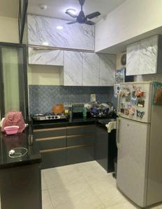 Kitchen Image of 600 Sq.ft 2 BHK Apartment / Flat for rent in Crown Lodha Quality Home Tower 2, Thane West Thane for Rs. 35000