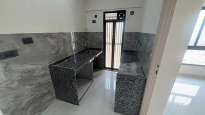 Kitchen Image of 450 Sq.ft 1 BHK Apartment / Flat for rent in Paradigm Antalya, Jogeshwari West Mumbai for Rs. 48000