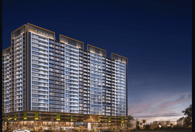 Image of 1190 Sq.ft 2 BHK Apartment / Flat for sale in Pyramid Centria, Nerul, Navi Mumbai for Rs. 18100000