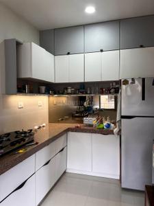Kitchen Image of 1080 Sq.ft 2 BHK Apartment / Flat for rent in Adani The Meadows, Shantigram Ahmedabad for Rs. 35000