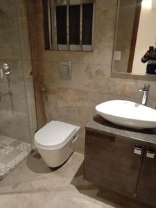 Bathroom Image of 1250 Sq.ft 3 BHK Builder Floor for rent in Khirki Extension New Delhi for Rs. 28000