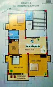 Image of 829 Sq.ft 2 BHK Apartment / Flat for sale in Madurdaha, Kolkata for Rs. 4650000