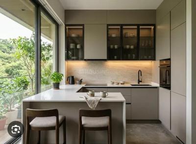 Kitchen Image of 932 Sq.ft 2 BHK Apartment / Flat for sale in GHP Isle Of Calm Tower 1, Powai Mumbai for Rs. 17900000