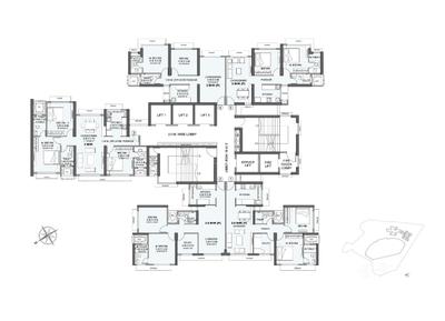 Image of 870 Sq.ft 3 BHK Apartment / Flat for sale in The Atmosphere O2, Mulund West, Mumbai for Rs. 21500000
