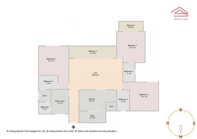 Image of 2004 Sq.ft 3 BHK Apartment / Flat for sale in Prestige Serenity Shores by Prestige Projects Pvt Ltd, Varthur, Bengaluru for Rs. 35800000
