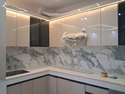 Kitchen Image of 1000 Sq.ft 3 BHK Builder Floor for rent in Dwarka Mor New Delhi for Rs. 23000
