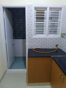 Kitchen Image of 700 Sq.ft 1 BHK Builder Floor for rent in Sahakara Nagar Bengaluru for Rs. 17000