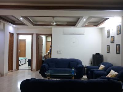 Living Room Image of 1530 Sq.ft 3 BHK Builder Floor for rent in Paschim Vihar New Delhi for Rs. 55000