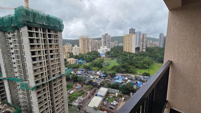 Balcony Image of 453 Sq.ft 1 BHK Apartment / Flat for rent in Raunak Residency, Thane West Thane for Rs. 28000