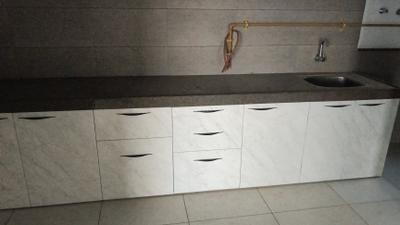 Kitchen Image of 1500 Sq.ft 3 BHK Apartment / Flat for sale in Saanvi Nirman Stellar, Bopal Ahmedabad for Rs. 8600000