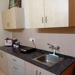Kitchen Image of 425 Sq.ft 1 BHK Studio for rent in Era Studio Apartment, Knowledge Park 3 Greater Noida for Rs. 16000