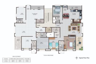 Image of 2056 Sq.ft 3 BHK Apartment / Flat for sale in Jail Road, Nashik for Rs. 13000000
