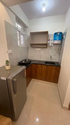Kitchen Image of 600 Sq.ft 1 BHK Apartment / Flat for rent in BTM Layout Bengaluru for Rs. 24999
