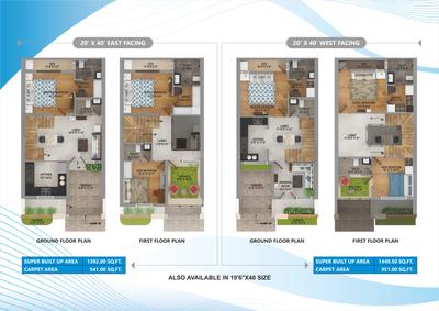 Image of 788 Sq.ft 3 BHK Villa for sale in Dharti Prangan, Bhatinda, Jodhpur for Rs. 4151000