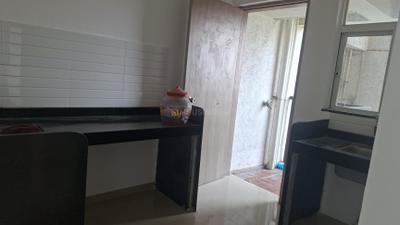 Kitchen Image of 950 Sq.ft 2 BHK Apartment / Flat for rent in Lushlife Impero Building A And B, Handewadi Pune for Rs. 16999