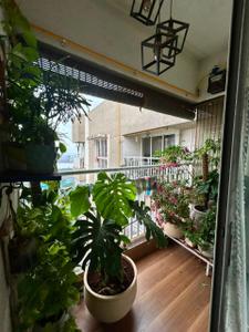 Balcony Image of 735 Sq.ft 2 BHK Apartment / Flat for rent in Lodha Amara, Kolshet Thane for Rs. 60000