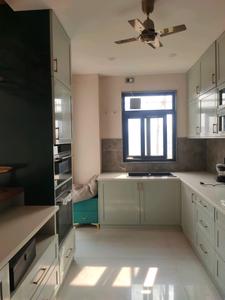 Kitchen Image of 1400 Sq.ft 3 BHK Builder Floor for rent in Sector 21 Gurgaon for Rs. 48000