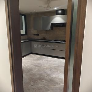 Kitchen Image of 3000 Sq.ft 4 BHK Builder Floor for sale in Anand Lok New Delhi for Rs. 160000000