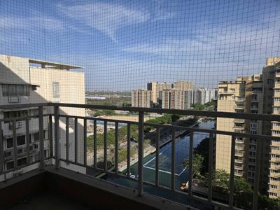 Balcony Image of 2460 Sq.ft 4 BHK Apartment / Flat for rent in Adani Water Lily, Shantigram Ahmedabad for Rs. 75000