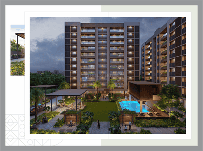 Image of 2520 Sq.ft 3 BHK Apartment / Flat for sale in Unique Luxuria, Gota, Ahmedabad for Rs. 17800000