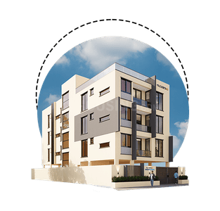 Image of 1405 Sq.ft 3 BHK Apartment / Flat for sale in Akshaya Panorama, Ashok Nagar, Chennai for Rs. 19000000