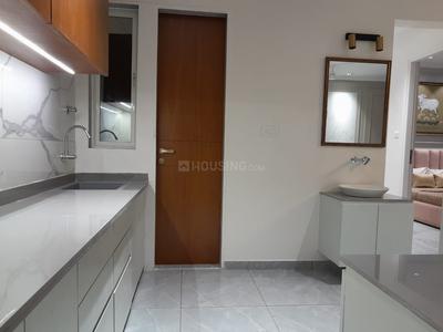 Kitchen Image of 1250 Sq.ft 3 BHK Apartment / Flat for sale in Courtyard Meridian, Sevasi Vadodara for Rs. 6500000