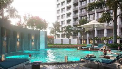 Image of 700 Sq.ft 2 BHK Apartment / Flat for rent in Aawaass River Front, Randesan, Gandhinagar for Rs. 19000