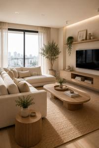 Living Room Image of 968 Sq.ft 2 BHK Apartment / Flat for sale in Goel Ganga Asmi, Wakad Pune for Rs. 7900000