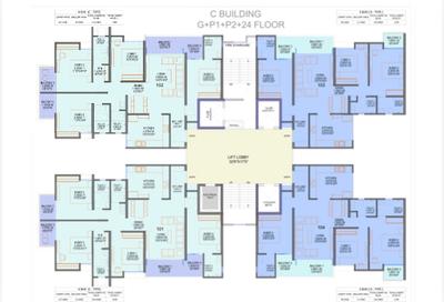 Image of 1475 Sq.ft 3 BHK Apartment / Flat for sale in Kings County, Wakad, Pune for Rs. 12900000