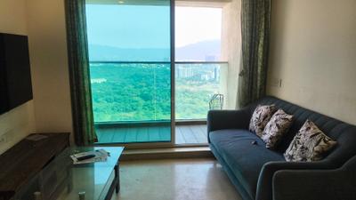 Living Room Image of 650 Sq.ft 1 BHK Apartment / Flat for sale in Aurum Q Residences, Ghansoli Navi Mumbai for Rs. 13000000